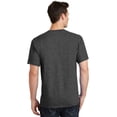 thumbnail image 3 of Port & Company Men's 54 oz 100% Cotton T Shirt M Dark Heather Grey, 3 of 4