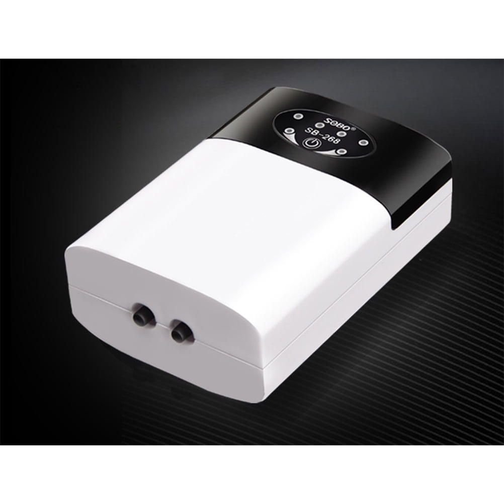 WHAMVOX Portable USB Charging Oxygen Pump for Fish Tank Aquarium with ABS Material White Color Producing More Bubbles 5.8 Inches