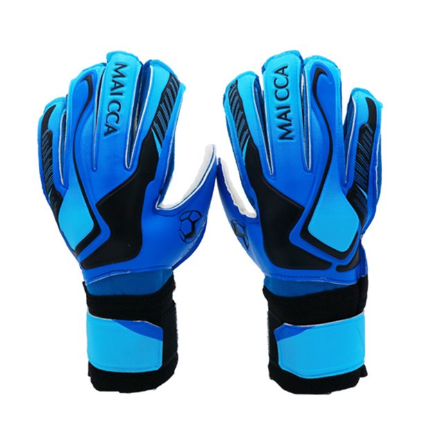 Guantes de portero de protección de dedos de látex Guantes de portero de entrenamiento (Azul 7) Tmvgtek Deportes Acuáticos