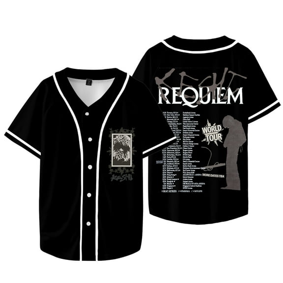Keshi Requiem World Tour Merch Baseball Jacket Tee Cosplay Women Men Fashion Short Sleeve T-Shirts