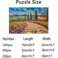 thumbnail image 3 of Coolnut 500 PCS Jigsaw Puzzles, Artwork Gift for Adults Teens Warm Rural Landscape Wooden Puzzle Games, 20.5" x 14.9" 500 Pieces, 3 of 6