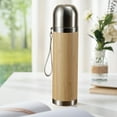 thumbnail image 1 of Tuvgenk Bouteille d'Eau Isolée Sans Bpa avec Poignée en Acier Inoxydable 17 Oz Bouteille d'Eau de Randonnée Flasque Beige Réutilisable Étanche pour Course Plein Air, 1 of 5