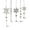 White #t86, variant on Japceit Hollow Christmas Ice Ornaments, Transparent Icicle Style Hanging Pendants, 10-Piece Reflective Decor for Tree, Window, Display