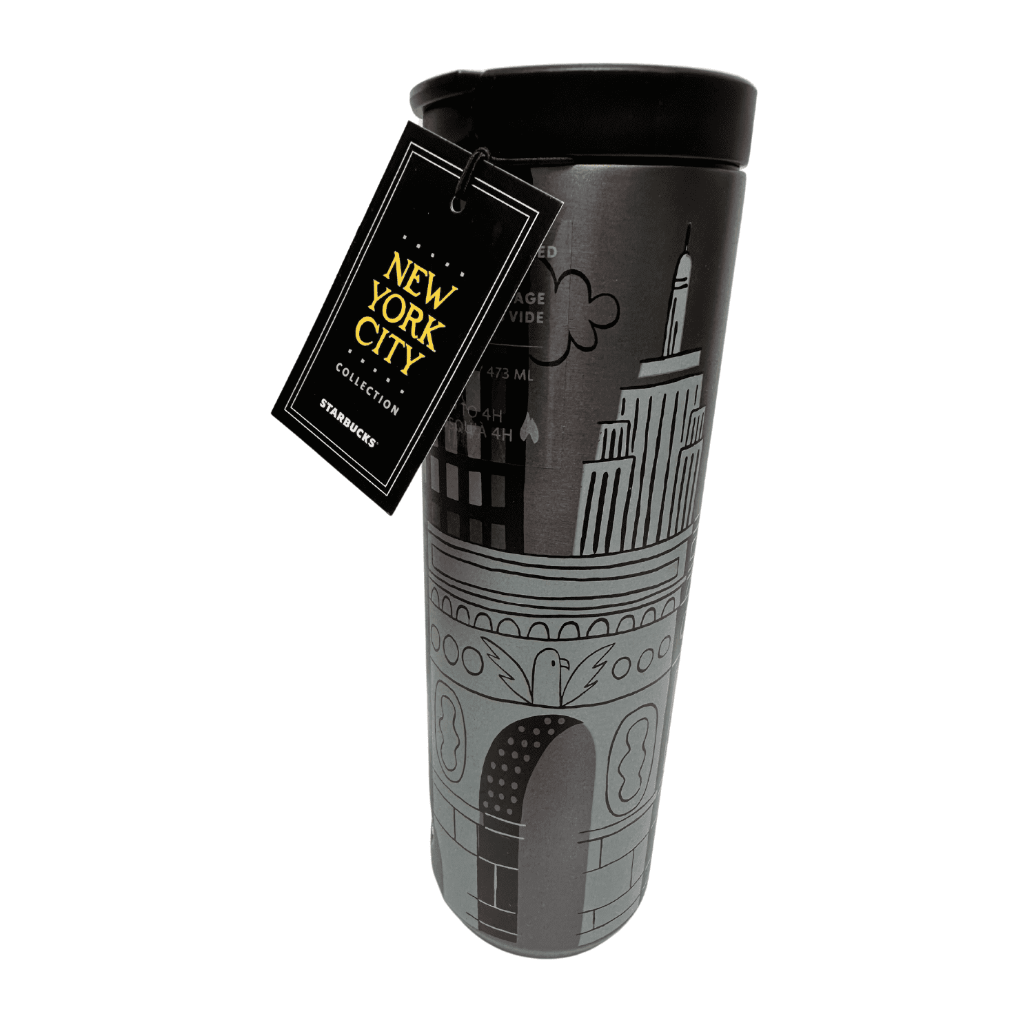 Starbucks New York City NYC Stainless Steel Tumbler, 16Oz