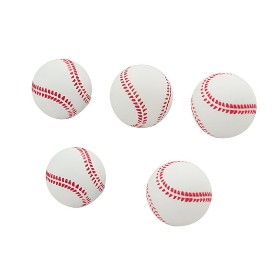 BESTSKY 5pcs 2.5 Inch Sports Baseball Rubber Practice Bounce Ball for Beginner Sports Training Exercise