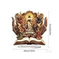 thumbnail image 3 of Yusimy Palm - Sized Heart Sutra Desktop Decoration Religious Theme Festival Desktop Decor Ornament for Desktop Decor, 3 of 6