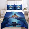 thumbnail image 1 of Disney Mickey Minnie Mouse Quilt Cover Pillowcase Bedding Three Piece Set Multi Size Comforter Duvet Cover Anime Bedding SetsAU Double 180x210cm Gao Jinjia LED, 1 of 2