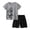 Grey, variant on AWZXDE Summer Boys Beach Lightweight Mesh Tee And Shorts Set Playwear For 4-12 Years Outdoor Casual Kids Ensemble Black,7-8 Years