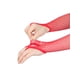 thumbnail image 4 of Guantes de malla para mujer INSPIRE CHIC, guantes sin dedos de encaje elástico hasta el codo con lazo para los dedos, talla única, rojo, 4 of 7