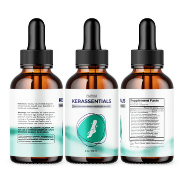(3 Pack)Kerassentials for Toenail Fungus - Kerassentials Healthy Skin & Nails - Single Bottle (2oz/60ml)