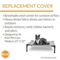 thumbnail image 3 of K&H Pet Products Original Pet Cot Replacement Cover (Cot Sold Separately) Taupe/Black Medium 32 X 25 Inches, 3 of 8