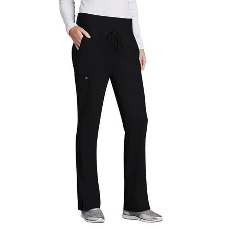 Barco One 5206 Women's Midrise Cargo Scrub Pant Black XXS Petite