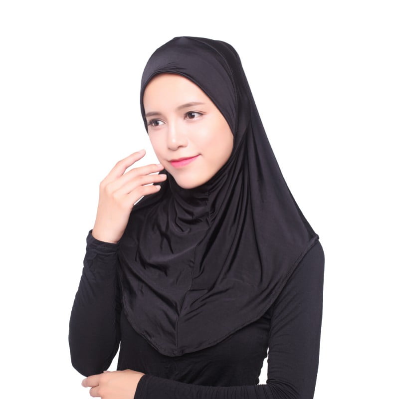 Cotton Stretch Headband Hijab under-scarf  Shayla cap doesn't slide head  wraps