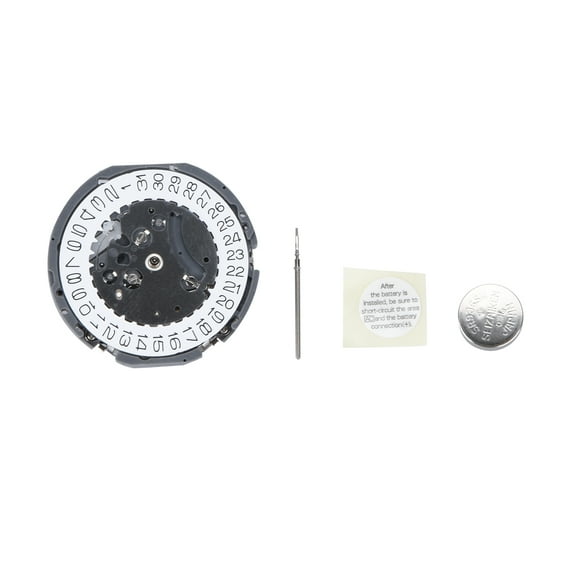 Watch Movement Durable Spare Part with Easy Replacement for VK63A VK Series, Date At 3