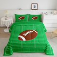 thumbnail image 2 of Erosebridal Retro Rugby Bedding Full Comforter Set, American Football Down Comforter, Sports Player Decor, Reversible 3pcs, 2 of 7