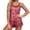 Red, variant on HCYSFG Women's Color Block Pajama Sets 2 Piece Sleeveless Tank Top Sleepwear With Loose Fit Soft Comfortable Casual Shorts Set