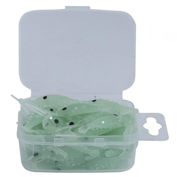 Señuelo luminoso para camarones NikouMX, 50 piezas, verde luminoso, 20g