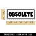 thumbnail image 2 of Obsolete Bold Discontinued Old Inventory Self-Inking Rubber Stamp Ink Stamper for Business Office - Yellow Ink - Large 2-2/4 Inch, 2 of 7