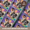 thumbnail image 6 of 3drose, Funny Cute French Bulldog Dog Colorful Abstract Art, Set of 8 Ceramic Tile Coasters, 6 of 7
