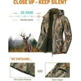 thumbnail image 5 of NEW VIEW Womens Hunting Clothes, Upgraded Ultra-Quiet Water Resistant Camo Hunting Jacket for Duck Waterfowl Deer Hunting, 5 of 5