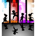 thumbnail image 2 of Kids Silhouettes Wall Mural Decal by Wallmonkeys Vinyl Peel and Stick Graphic (18 in H x 16 in W), 2 of 4
