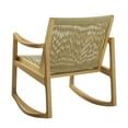 thumbnail image 6 of Powell Quinlan Boho Woven Rope Indoor Rocking Chair, Natural, 6 of 10