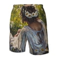 thumbnail image 4 of Logiee Girl In Field Of Daisies Print Mens Swim Trunks Quick Dry Board Shorts,Breathable Hawaii Beach Shorts Swimwear Bathing Suits-Small, 4 of 6