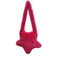 thumbnail image 6 of breaise Women's Fuzzy Star Crossbody Tote Bags Furry Shoulder Bag Cute Purse Handbag, 6 of 6