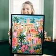 thumbnail image 5 of JYLMOOD Paint by Numbers Kit for Adults Beginner, Pink House Easy DIY Oil Painting Kits On Canvas for Gift Home Wall Decor 16x20 Inch, 5 of 8