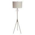 thumbnail image 2 of ORE International Mid-Century Metal Adjustable Tripod Floor Lamp in Silver, 2 of 2