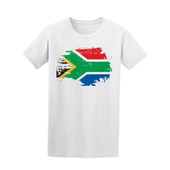 Scratched South Africa Flag Tee Men's -Image by Shutterstock