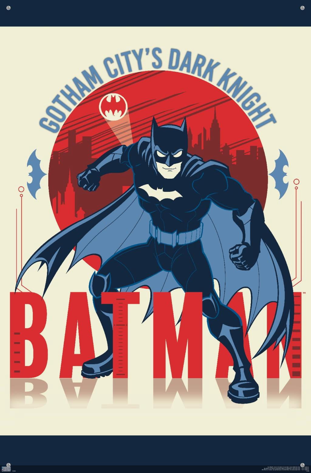 DC Comics Batman - Gotham City's Dark Knight Wall Poster with Pushpins, 22.375" x 34"