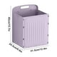 thumbnail image 3 of Contenedor de almacenamiento para armarios montado en la pared | Cesta plegable de ropa sucia | Organizador de plástico de gran capacidad | Azul, Rosa, Morado, Blanco | 15,75"x12,4"x9,65", 3 of 6