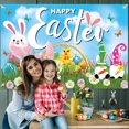 thumbnail image 6 of Easter Backdrop, 70.8 x 43.3 inches, Polyester, Happy Easter Design, for Photography, Party Decorations, Indoor-Outdoor Use, 6 of 6