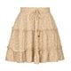 thumbnail image 4 of Faldas Para Mujer Falda Corta Casual Vintage Cintura Alta Estampado Floral Playa Volantes Odeerbi  ODB138765, 4 of 8