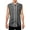 Charcoal/White, variant on Ma Croix Mens Sleeveless Button Down Baseball Jersey Hip Hop T Shirts
