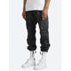 thumbnail image 2 of Black 5XL Hombres Ropa de trabajo cómoda Algodón Lino Multibolsillos Casual Suelto Baggy Pantalones largos tipo cargo, 2 of 4