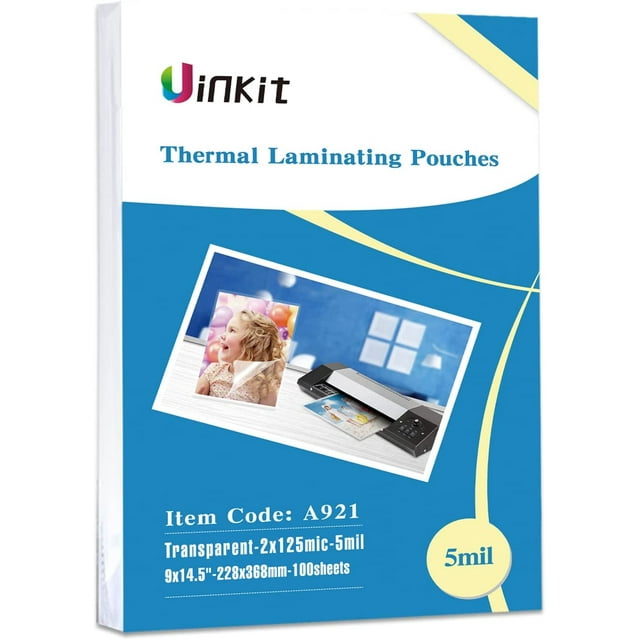Uinkit Legal Thermal Laminating Pouches 9x14.5inches 5mil Legal Size