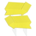 thumbnail image 1 of Carteles de jardín con forma de flecha amarilla LIKOSEA, 41 x 13 cm, 20 unidades con estacas, 1 of 7