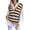 Khaki, variant on Fesfesfes Women Sweaters Vest Casual V-Neck Stripe Knitted Vest Ladies Loose Sweater Tops Clothes Sale