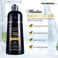 thumbnail image 2 of PAREESA Black Hair Dye Shampoo 3 in 1 for Grey Hair - Hair Color Shampoo for Women & Men - 500ML, 2 of 10