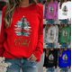 thumbnail image 3 of Sudaderas de Cuello Redondo de Navidad Para Mujer Moda Otoño Nuevo Suéter Con Estampado de Árbol de Navidad Odeerbi ODB209015, 3 of 3