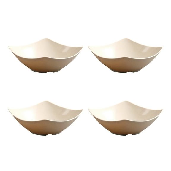 Shoreew 1/4Pcs Disposable Square Serving Bowls Smooth Edges Party Snack Salad Bowl Heat-Resistant Versatile Serving Dish