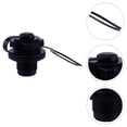 thumbnail image 1 of TEHAUX Fishing Kayak Plug Inflatable Boat Air Valves Black 1Pack, 1 of 8