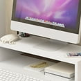 thumbnail image 5 of Computer Monitor Stand Riser Ergonomic Computer Monitor Riser Stand Extra Storage Space Desktop Notebook Elevated Base, 5 of 5