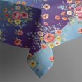 thumbnail image 4 of Pioneer Flower Floral Print Pattern Rectangle Tablecloth 60"x120", Waterproof Polyester Table Cloth, Wipeable Spillproof for Dining Camping Indoor Outdoor, 4 of 6