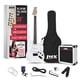 thumbnail image 1 of Kit de guitarra eléctrica LyxPro de tamaño completo de 39 pulgadas con amplificador de 20 W, color blanco, 1 of 7