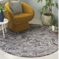 thumbnail image 2 of SAFAVIEH Marquee Marsan Geometric Area Rug, Brown/Grey, 6' x 6' Round, 2 of 10