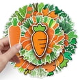 thumbnail image 3 of 50Pcs Novelty Carrot Stickers Funny Plant Decals Waterproof Easter Stickers for Water Bottle Laptop Phone Case Decoration, 3 of 7