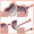 thumbnail image 3 of Gafas de sol Novia Dama de honor Gafas de sol 10 pares Gafas en forma de corazón para mujer Fiesta Boda EyewearPink esquí esquí Gafas de esquí, 3 of 5